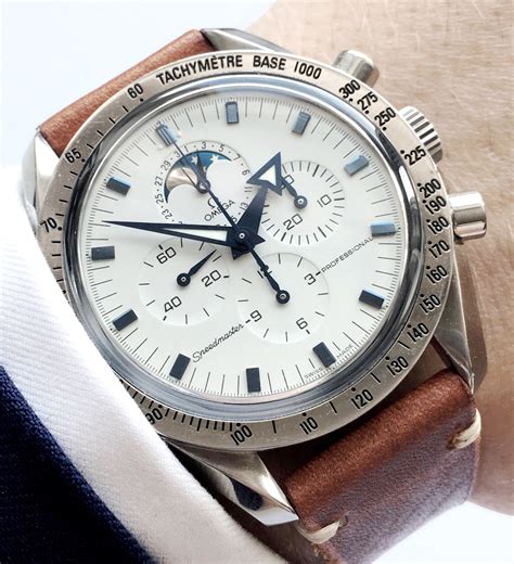 omega speedmaster 57 white dial.